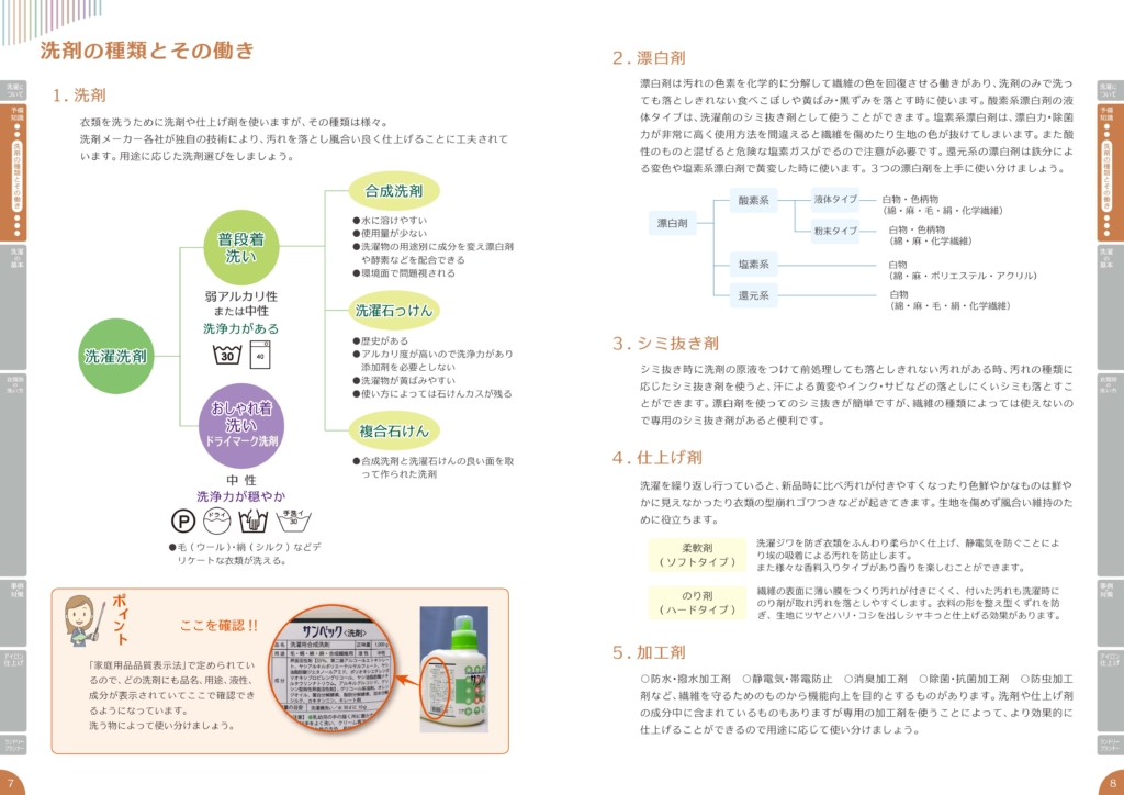 日本洗濯協会　冊子